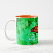 Irish Butterfly Segen Zweifarbige Tasse (Links)