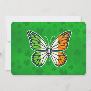 Irish Butterfly zum St. Patrick's Day Feiertagskarte