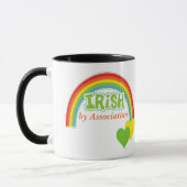 Irish By Association Rainbow Hearts Tasse (Links)