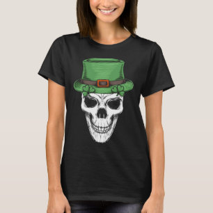 Irish C Sugar Skull St. Patricks Day of Dead T-Shirt