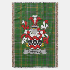 Irish Cadwell oder Caddell Coat of Arms Family Cre Decke
