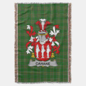 Irish Cahane oder O_Cahane Coat of Arms Family Cre Decke (Vorderseite Vertikal)