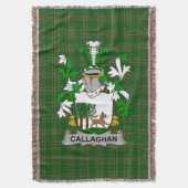 Irish Callaghan oder O_Callaghan Coat of Arms Fami Decke (Vorderseite Vertikal)