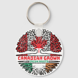 Irish Canadian Canada Tree Roots Flag Schlüsselanhänger
