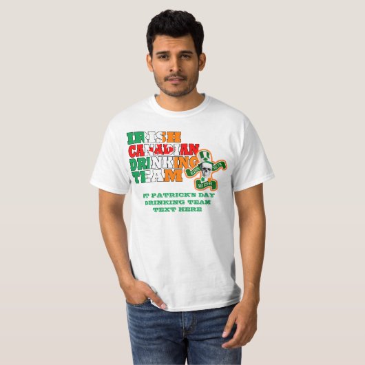 Irish Canadian St Patricks Day T-Shirt (Vorne ganz)