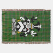 Irish Canavan oder O_Canavan Coat of Arms Family C Decke (Vorderseite)
