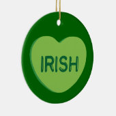 Irish Candy Heart Keramikornament (Rechts)