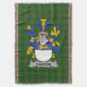 Irish Canton Coat of Arms Familienwappen Irland Decke