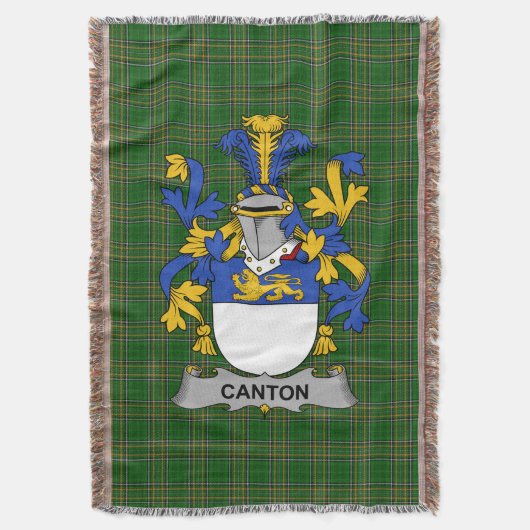 Irish Canton Coat of Arms Familienwappen Irland Decke (Vorderseite Vertikal)
