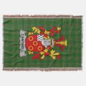 Irish Cantwell Coat of Arms Familienwappen Irland Decke (Vorderseite)