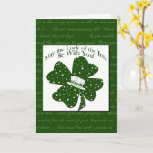 Irish Card Karte (Gelbe Blume)