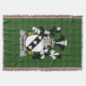 Irish Carmick Coat of Arms Familienwappen Irland Decke (Vorderseite)