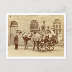 Irish Cart and Horse 1800 Postkarte