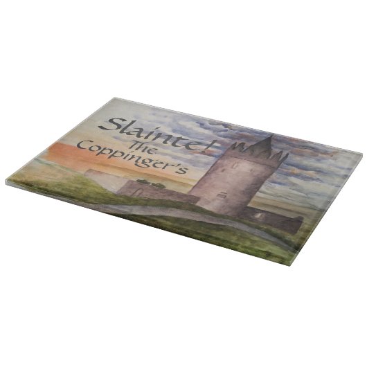 Irish Castle Slainte Cutting Board Schneidebrett (Ecke)