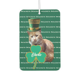 Irish Cat Dad Shamrock Air Freshener Autolufterfrischer