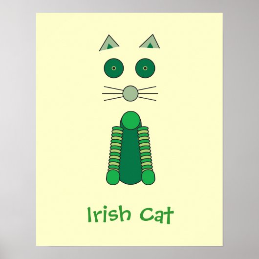 Irish Cat Poster (Vorne)