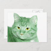 Irish Cat Postkarte (Vorne/Hinten)