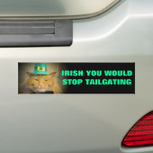 Irish Cat wünscht sich keine mehr Ausrutscher mehr Autoaufkleber (Auf Auto)
