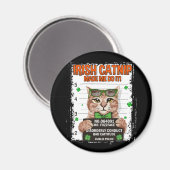 Irish Catnip St Patrick's Day Kleeblatt Cat Magnet (Vorderseite/Rückseite)