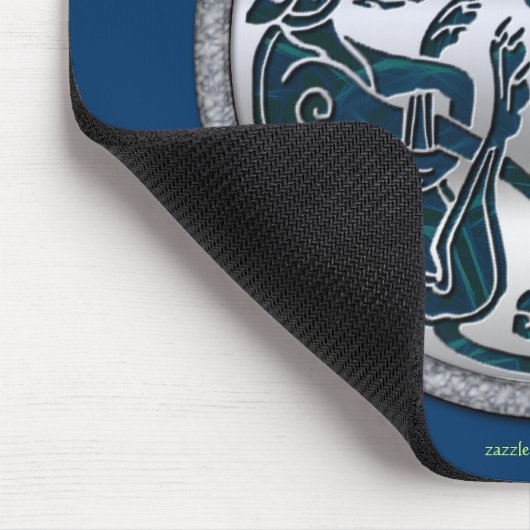 Irish Celtic 3-Dog Symbol Mousepad (Ecke)