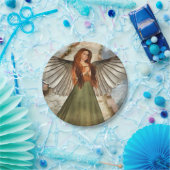 Irish Celtic Angel Christmas St.Patrick's Party Pappteller (Party)