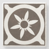 Irish Celtic Art Design Black Star Steinuntersetzer (Vorderseite)