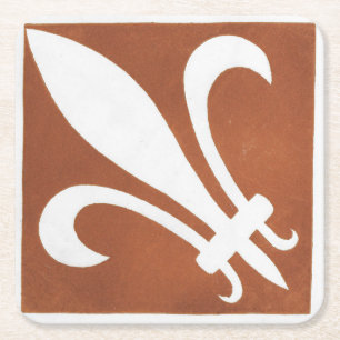 Irish Celtic Art Design Red Tile Rechteckiger Pappuntersetzer