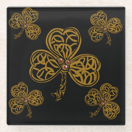 IRISH CELTIC ART GLASUNTERSETZER (Vorderseite)