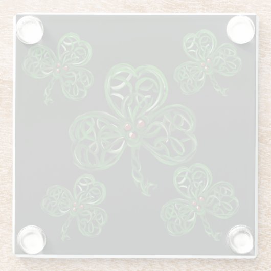 IRISH CELTIC ART GLASUNTERSETZER (Rückseite)