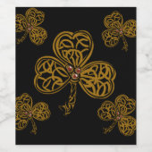 IRISH CELTIC ART WEINETIKETT (Einzelnes Label)