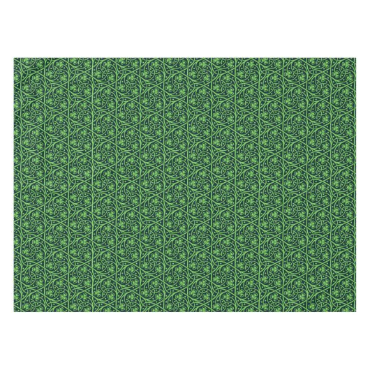 Irish Celtic Clover Tischdecke (Vorderseite (Horizontal))