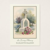 Irish Celtic Cross Beerdigung Memorial Gebet (Vorderseite)