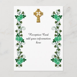 Irish Celtic Cross Empfang Card Postkarte