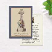 Irish Celtic Cross Floral Beerdigung Bubenkarte (Schreibtisch)