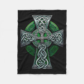 Irish Celtic Cross Knot Christian Holy Trinity Sco Fleecedecke (Vorderseite)