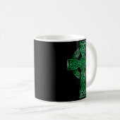 Irish Celtic Cross Knot Christian Holy Trinity Sco Kaffeetasse (VorderseiteRechts)