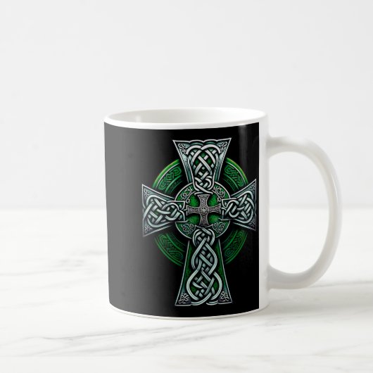 Irish Celtic Cross Knot Christian Holy Trinity Sco Kaffeetasse (Rechts)