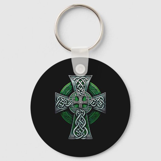 Irish Celtic Cross Knot Christian Holy Trinity Sco Schlüsselanhänger (Vorderseite)