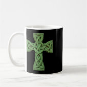 Irish Celtic Cross Knot Christlich Heilige Trinity Kaffeetasse (Links)