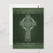Irish Celtic Cross Postcard Postkarte (Vorne/Hinten)