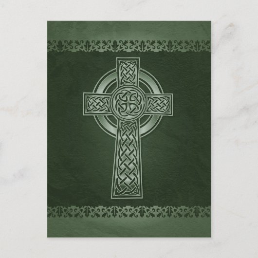 Irish Celtic Cross Postcard Postkarte (Vorderseite)