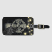 Irish Celtic Cross und Crow The Morrigan Gepäckanhänger (Vorderseite (Horizontal))