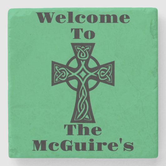 Irish Celtic Cross Untersetzer (Vorderseite)