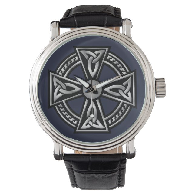 Irish Celtic Cross Watch Armbanduhr (Vorderseite)