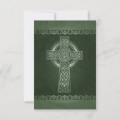 Irish Celtic Cross Wedding Response Cards Einladung (Vorderseite)