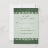 Irish Celtic Cross Wedding Response Cards Einladung (Rückseite)