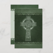 Irish Celtic Cross Wedding Response Cards Einladung (Vorne/Hinten)