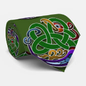 Irish Celtic Design on Green Krawatte (Gerollt)