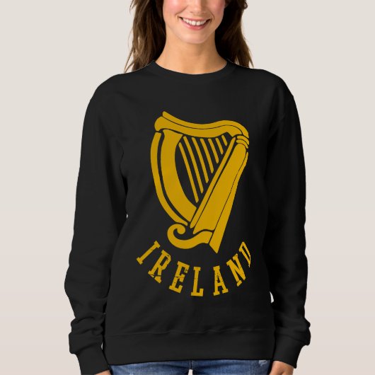 Irish Celtic Harp Medieval Emblem of Ireland 1 Sweatshirt (Vorderseite)