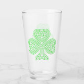 Irish Celtic Kleeblatt Glas (Rückseite)